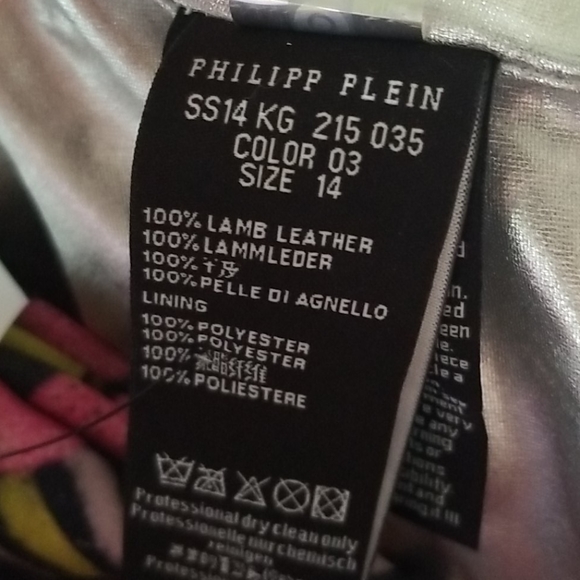 Pink leather Philipp Plein 0 2 petite XS skull - Picture 8 of 10